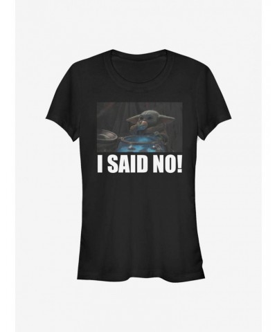 Star Wars The Mandalorian The Child I Said No! Girls T-Shirt $6.15 T-Shirts