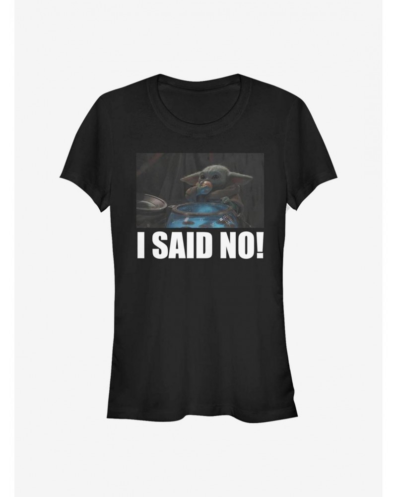 Star Wars The Mandalorian The Child I Said No! Girls T-Shirt $6.15 T-Shirts