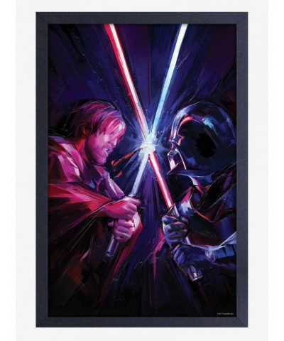 Star Wars Obi-Wan Clash Framed Wood Wall Art $9.96 Merchandises