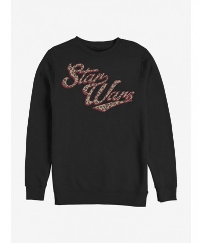 Star Wars Cheetah Font Crew Sweatshirt $9.45 Sweatshirts