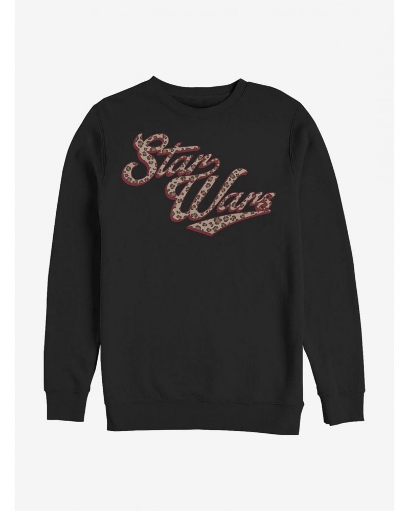 Star Wars Cheetah Font Crew Sweatshirt $9.45 Sweatshirts