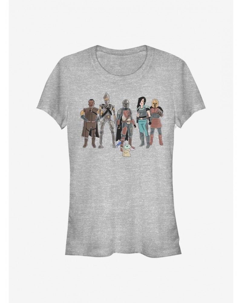 Star Wars The Mandalorian The Child And Friends Girls T-Shirt $6.31 T-Shirts