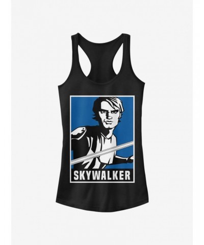 Star Wars The Clone Wars Skywalker Poster Girls Tank $8.96 Tanks