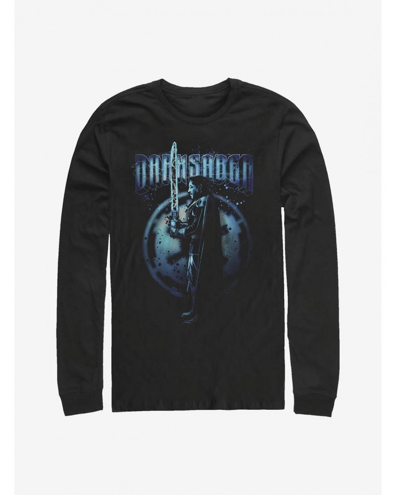 Star Wars The Mandalorian Darksaber Long-Sleeve T-Shirt $9.48 T-Shirts