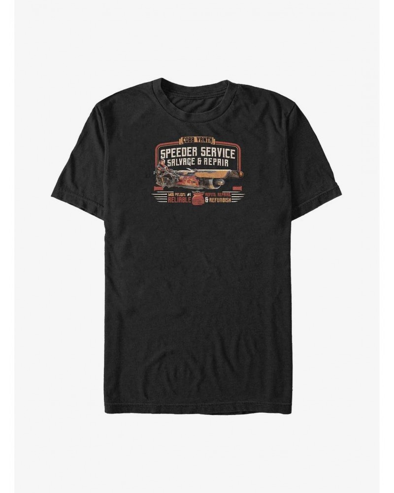 Star Wars The Mandalorian Cobb Vanth Speeder Service Big & Tall T-Shirt $8.37 T-Shirts