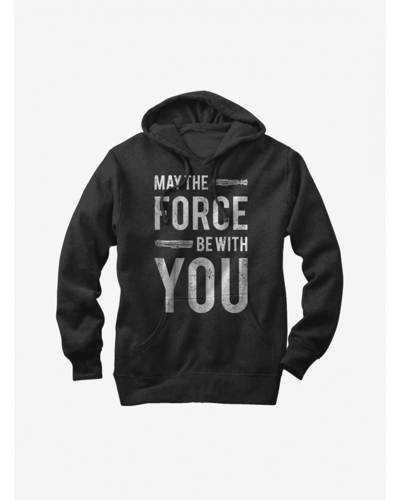 Star Wars May the Force Be With You Lightsaber Hoodie $12.93 Hoodies