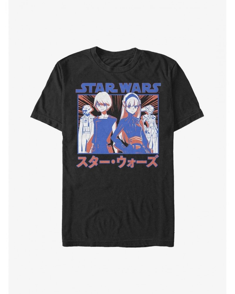 Star Wars: Visions The Twins Anime T-Shirt $6.21 T-Shirts