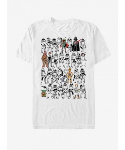 Star Wars Sketches T-Shirt $7.61 T-Shirts