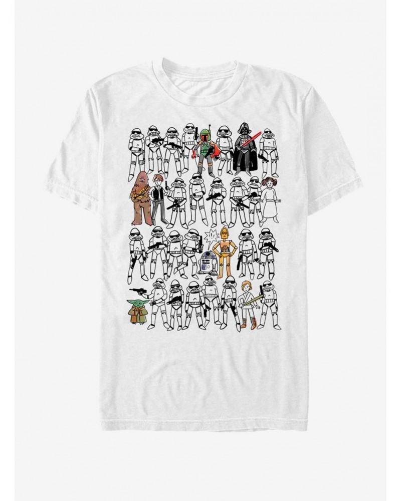 Star Wars Sketches T-Shirt $7.61 T-Shirts