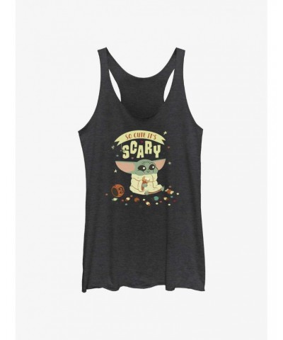 Star Wars The Mandalorian So Cute It's Scary Girls Tank $9.95 Tanks