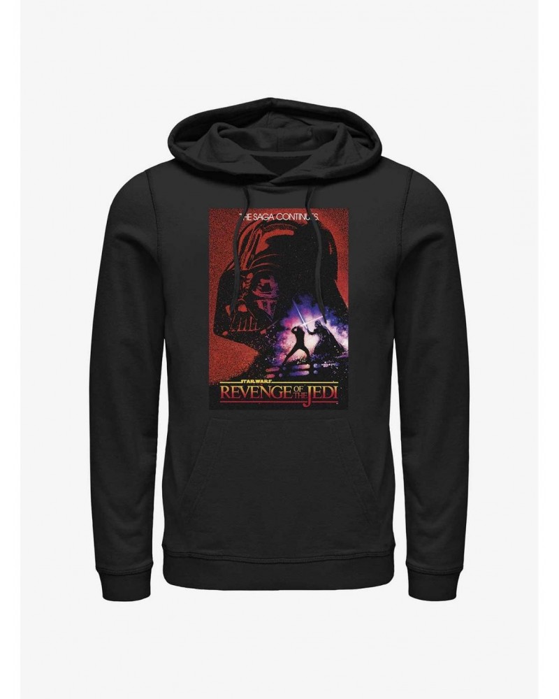 Star Wars Revenge of the Jedi 40th Anniversary The Saga Continues Hoodie $17.24 Hoodies