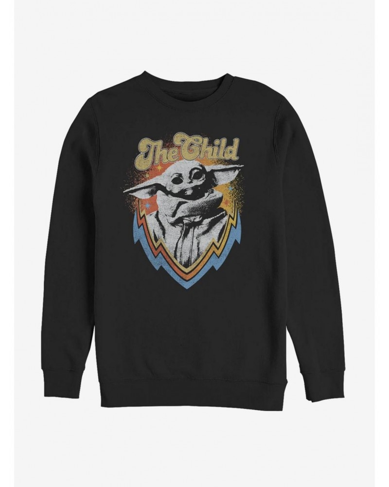 Star Wars The Mandalorian The Child Retro Crew Sweatshirt $12.99 Sweatshirts