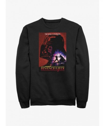 Star Wars Revenge of the Jedi 40th Anniversary The Saga Continues Sweatshirt $13.58 Sweatshirts