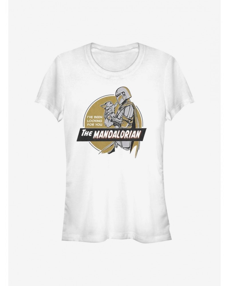 Star Wars The Mandalorian Looking For The Child Girls T-Shirt $7.12 T-Shirts