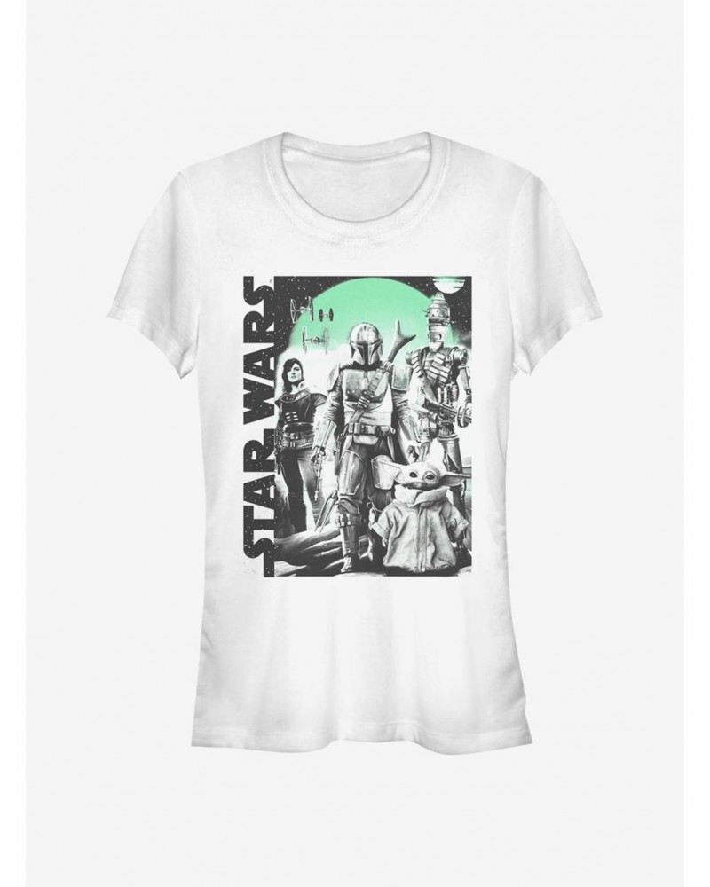 Star Wars The Mandalorian Group Poster Girls T-Shirt $5.18 T-Shirts