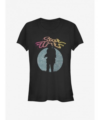 Star Wars Boba Fett Silhouette Girls T-Shirt $5.82 T-Shirts