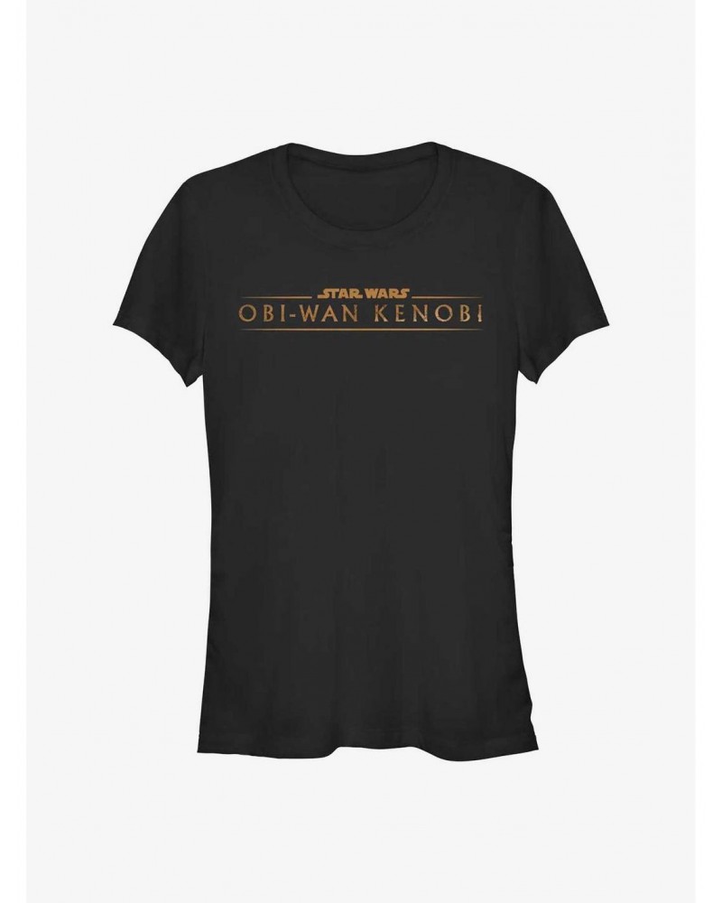 Star Wars Obi-Wan Kenobi Gold Logo Girls T-Shirt $5.34 T-Shirts