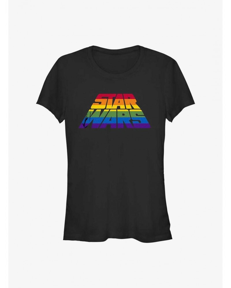 Star Wars Rainbow Logo Girls T-Shirt $7.12 T-Shirts