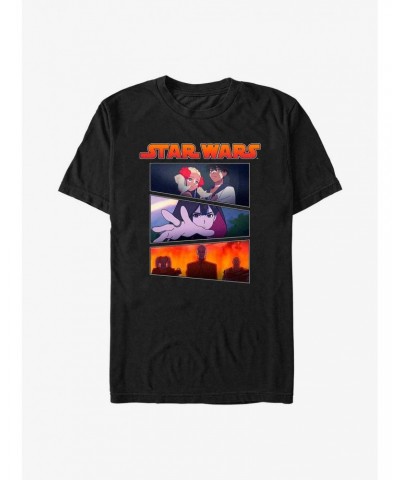 Star Wars: Visions Village Panels T-Shirt $4.66 T-Shirts