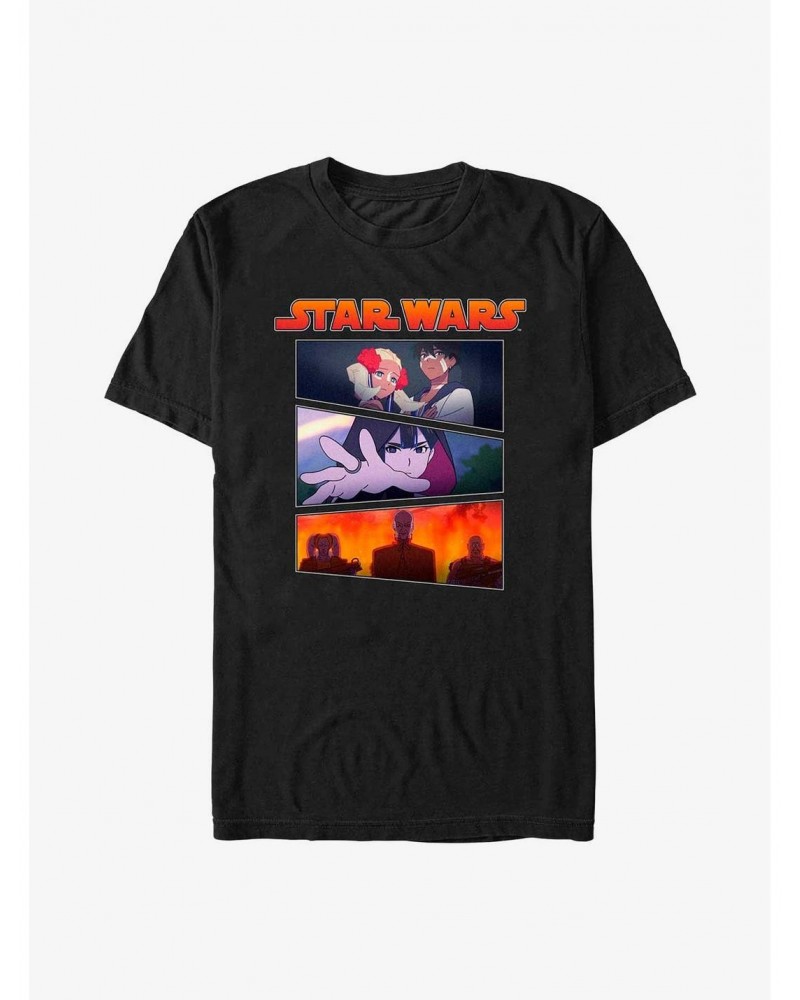 Star Wars: Visions Village Panels T-Shirt $4.66 T-Shirts