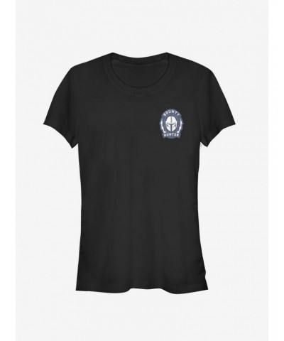 Star Wars The Mandalorian Bounty Hunter Logo Girls T-Shirt $7.28 T-Shirts