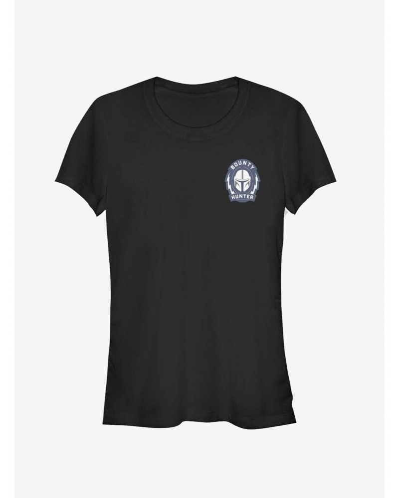 Star Wars The Mandalorian Bounty Hunter Logo Girls T-Shirt $7.28 T-Shirts