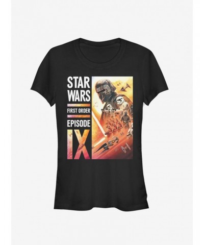 Star Wars Episode IX The Rise Of Skywalker First Order Collage Girls T-Shirt $5.99 T-Shirts