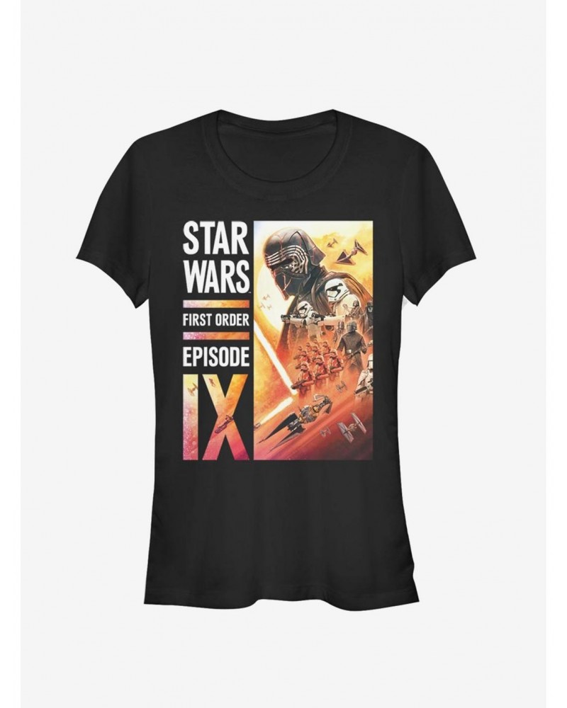 Star Wars Episode IX The Rise Of Skywalker First Order Collage Girls T-Shirt $5.99 T-Shirts