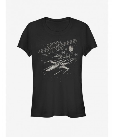 Star Wars Lazer Chase Girls T-Shirt $6.96 T-Shirts