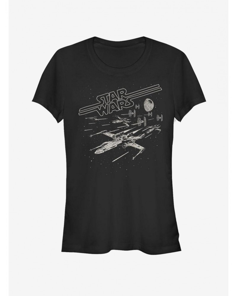 Star Wars Lazer Chase Girls T-Shirt $6.96 T-Shirts