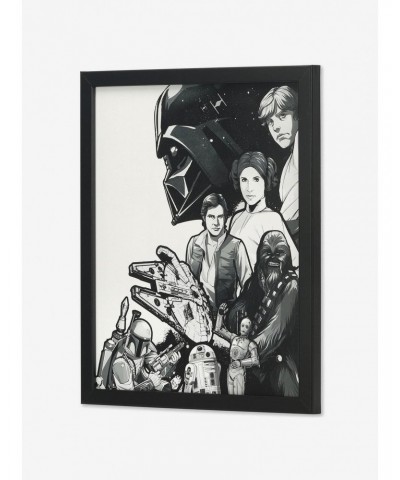 Star Wars Featured Characters Framed Wood Wall Decor $17.96 Décor