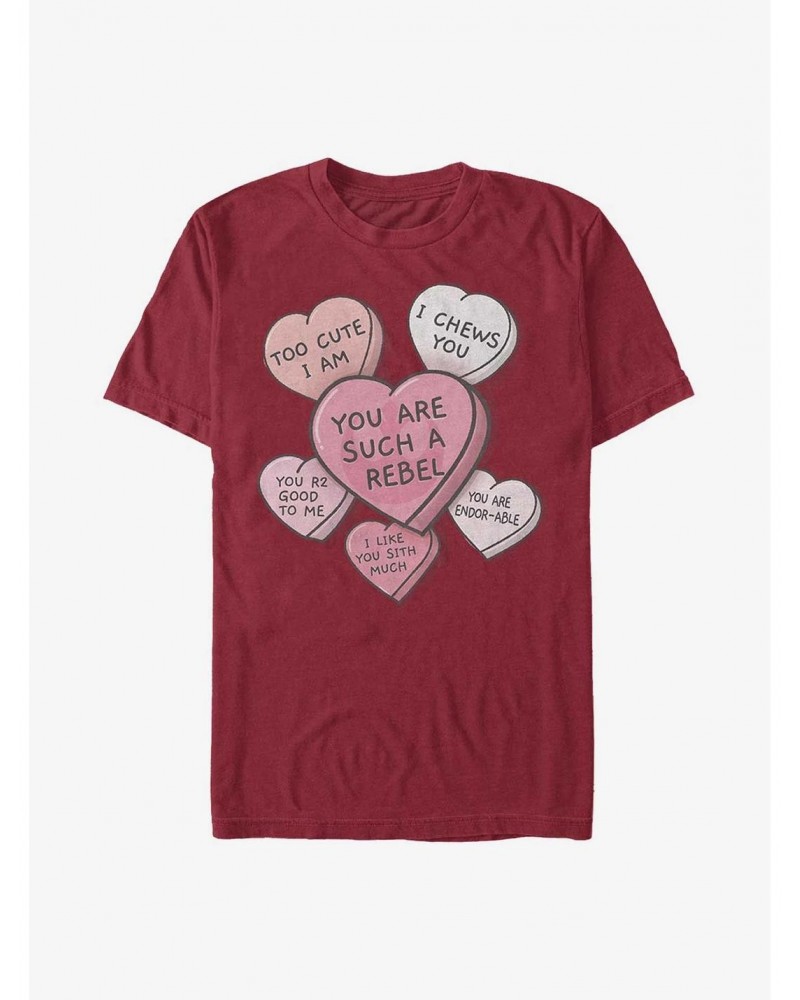 Star Wars Candy Hearts T-Shirt $7.30 T-Shirts