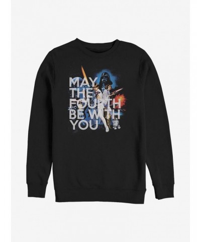 Star Wars Original May The Fourth Crew Sweatshirt $12.40 Sweatshirts