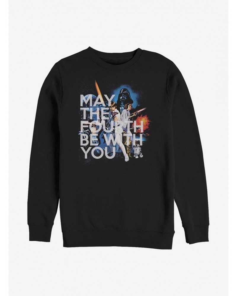 Star Wars Original May The Fourth Crew Sweatshirt $12.40 Sweatshirts