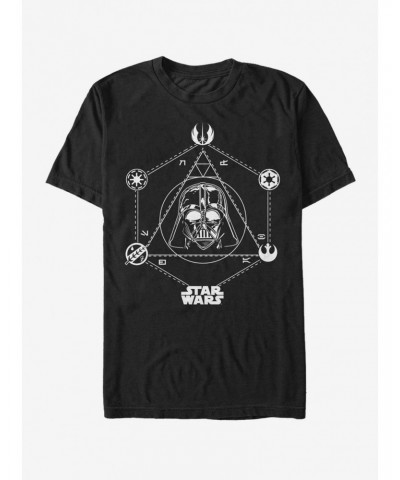 Star Wars Darth Vader Symbols T-Shirt $6.83 T-Shirts