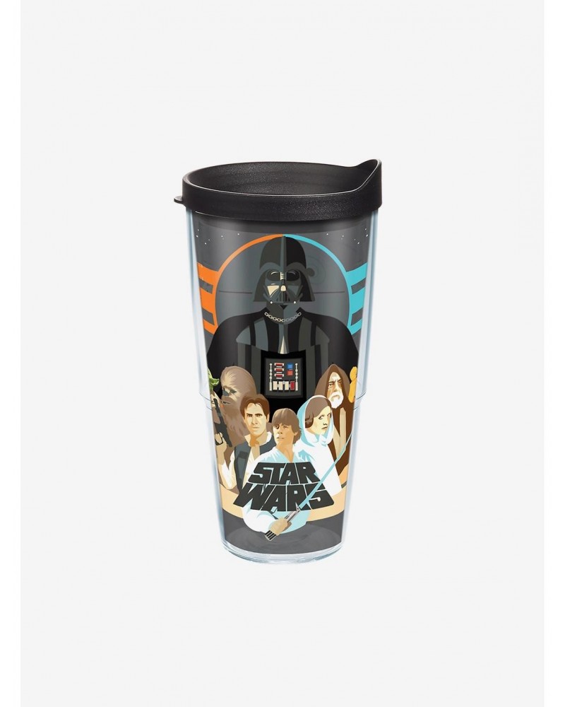 Star Wars Classic Group 24oz Classic Tumbler With Lid $8.47 Tumblers