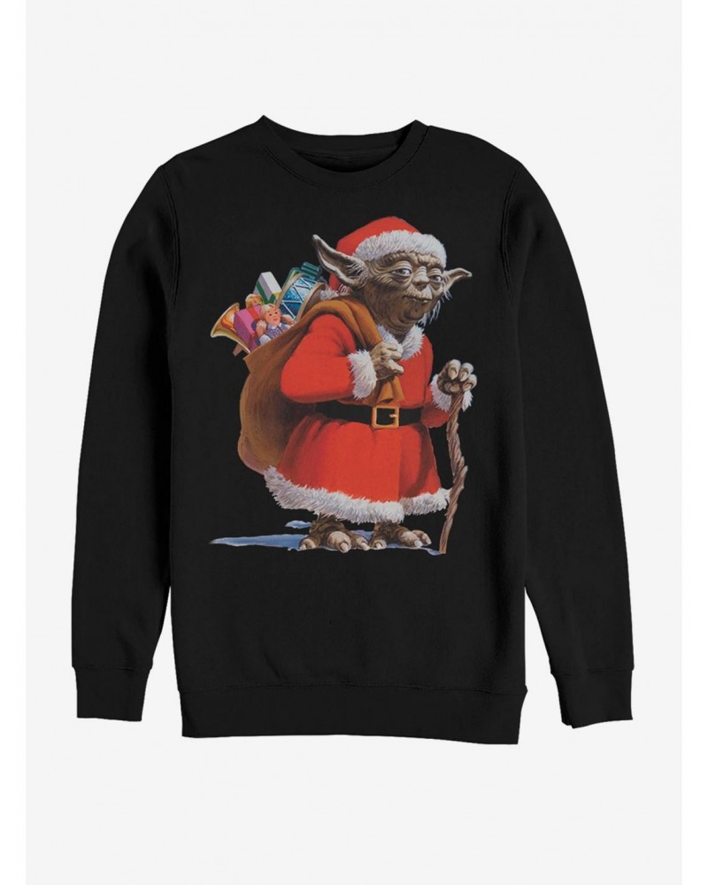 Star Wars Christmas Santa Yoda Sweatshirt $9.45 Sweatshirts