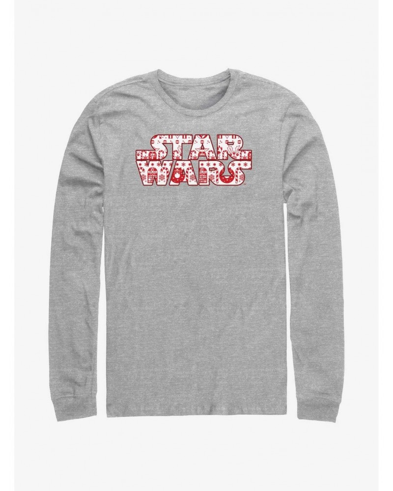 Star Wars Festive Fill Logo Long-Sleeve T-Shirt $9.74 T-Shirts