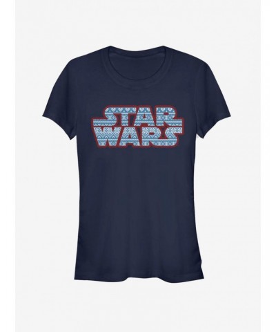 Star Wars Fairisle Logo Girls T-Shirt $7.93 T-Shirts