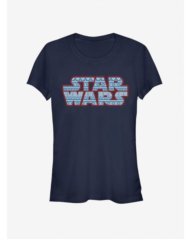 Star Wars Fairisle Logo Girls T-Shirt $7.93 T-Shirts