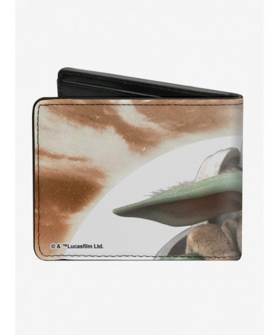 Star Wars The Mandalorian The Child Frown Pose Bifold Wallet $7.37 Wallets