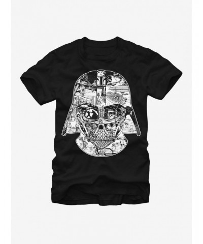 Star Wars Darth Vader Original Trilogy Scenes T-Shirt $6.21 T-Shirts