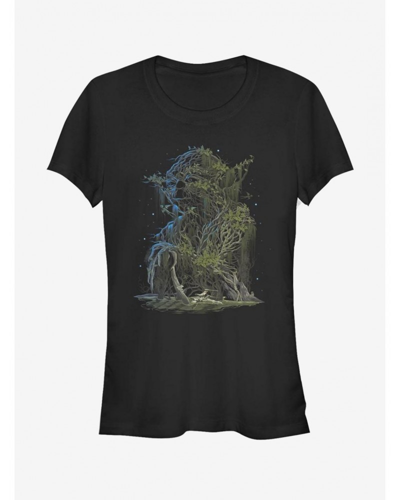 Star Wars Nature Yoda Girls T-Shirt $6.63 T-Shirts