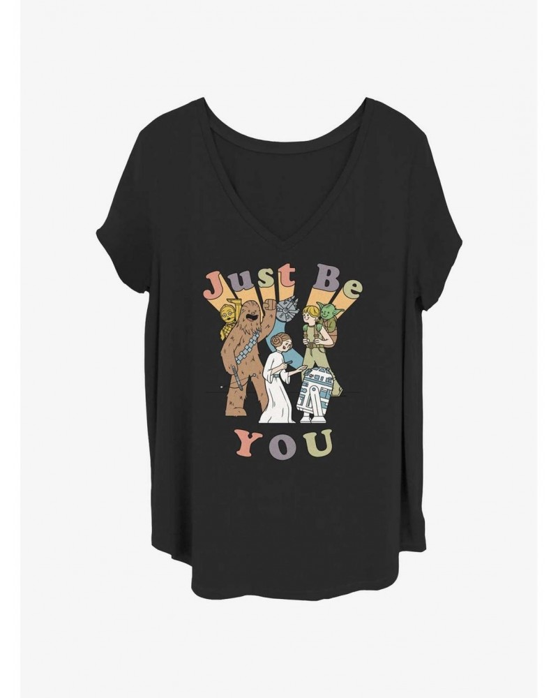 Star Wars Just Be You Girls T-Shirt Plus Size $7.63 T-Shirts