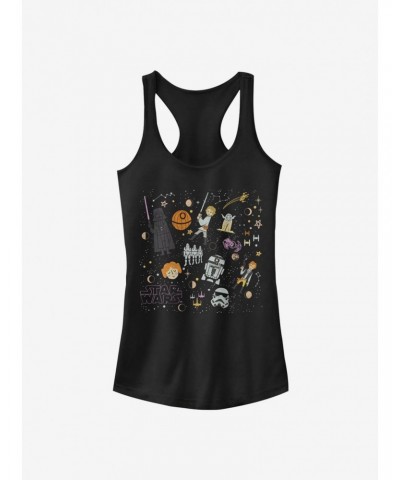 Star Wars Collage Girls Tank $8.96 Tanks