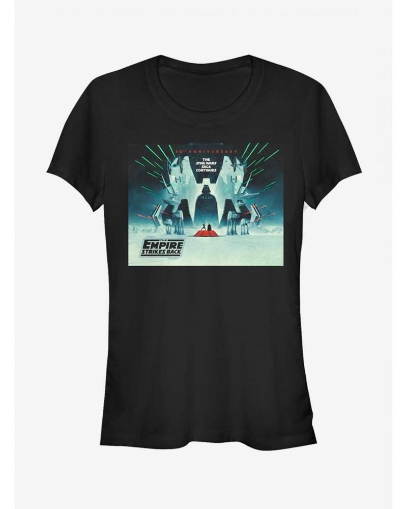 Star Wars Episode V The Empire Strikes Back 40th Anniversary Poster Girls T-Shirt $5.99 T-Shirts