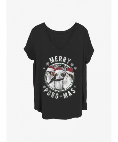 Star Wars: The Last Jedi Merry Porgmas Girls T-Shirt Plus Size $9.71 T-Shirts