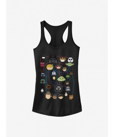 Star Wars Family Tree Girls Tank $6.97 Tanks