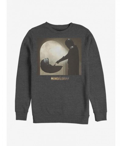 Star Wars The Mandalorian The Child Scene Crew Sweatshirt $13.58 Sweatshirts