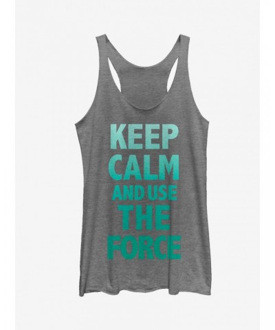 Star Wars Keep Calm and Use the Force Girls Tanks $10.36 Tanks